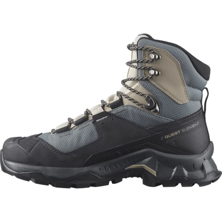 Botas Montaña Salomon Quest Element GTX Mujer Grises Negros Kaki | MX JVBK069